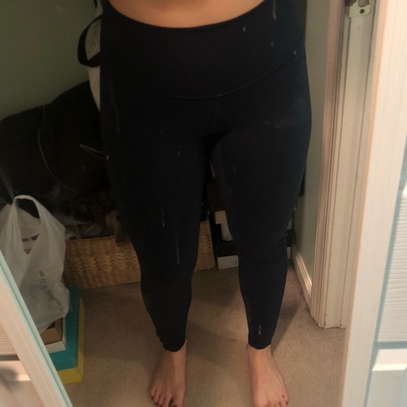 Mesh lululemon leggings in nocturnal teal - Picture 2 of 8